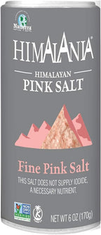 Natierra Himalania Himalayan Fine Pink Salt Shaker | Unrefined & Non-GMO | 6 Ounce