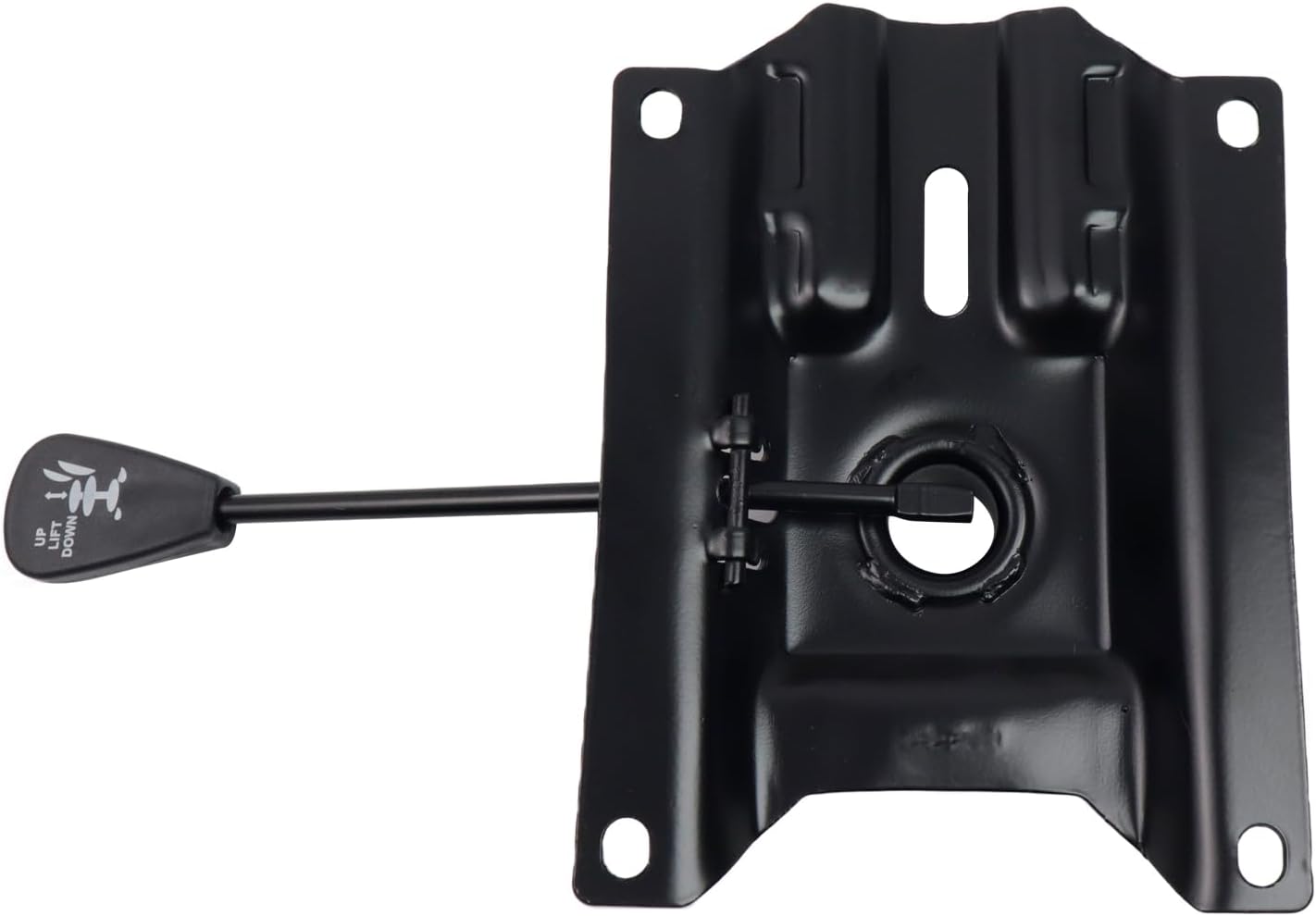 Wealrit Office Chair Tilt Base, Heavy Duty Control Lift Mechanism Black Swivel Base Plate 6.8" x 5.5" Mouting Holes Dimension Office Chair Parts Replacement
