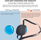 Cooling Eye Patches for Puffy Eyes, Pure Silk Ice Eye Patch, Single Eye Mask, Medical One Eye Cover Cold Hot Therapy Strabismus Lazy Eyes After Surgery Adult Kid Pirate Eyepatch (Pink)