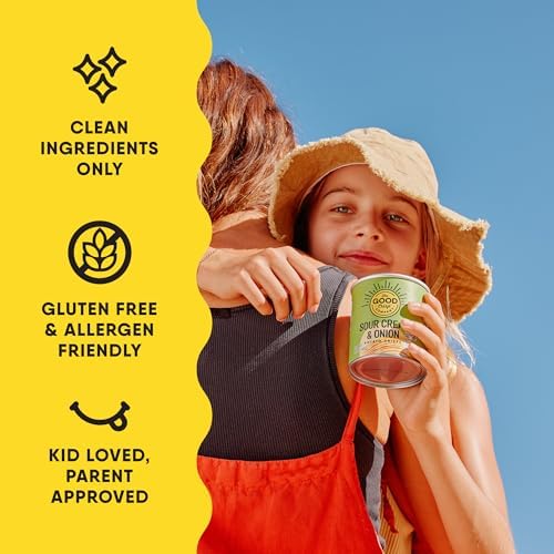 The Good Crisp Company Minis Variety Pack Gluten-Free Potato Chips, 1.6 Oz Cans (Pack of 8), Non-GMO, Allergen Friendly, Potato Chip Snack Pack