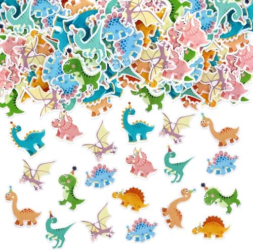 Ercadio 40 PCS Edible Cartoon Dinosaur Cupcake Toppers Drink Topper Picks Cute Cake Topper for Dino Theme Baby Shower Children Kids Birthday Party Cupcake Decor Supplies