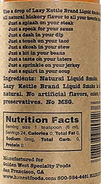 Lazy Kettle Brand All Natural Liquid Smoke | Perfect for Flavoring Meat | Hickory | Used to Flavor Beef Jerky, Steak, Fish, Cheese, Sauces and More | 5 Oz Each