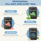 Hard Wax Beads, Yovanpur 10.5oz Waxing Beans for Hair Removal, Brazilian, Bikini, Face, Eyebrows, Underarms, Chest, Back, Legs, Wax Refill for Women & Men, Pack of 3