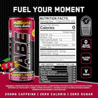 All Black Everything Performance Energy Drink | Zero Calories, Sugar Free | 200mg Caffeine | Beta Alanine & Citrulline | Pre-Workout Sport Drink for Men & Women | Cherry Millions | 12 Pack