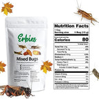 Erbies Edible Bug Mixed Trail Mix, 15g Bag, Seasoned and Crunchy Insects, Crickets, Grasshoppers, Silkworm Pupae, and Sago Worms, Protein Packed Unique Snacks, Fun Snacks Gift Idea, 1-Pack