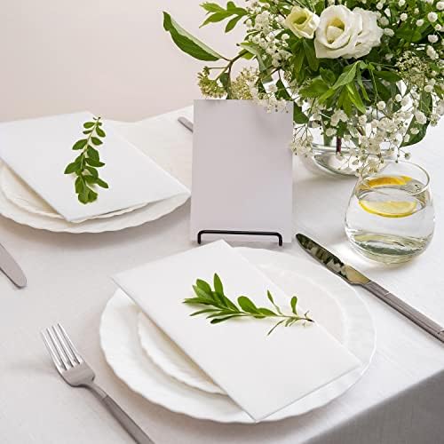LEKOCH Disposable Linen-Feel Guest Towels, 12" x 17" Cloth-Like Hand Bathroom Towel, Soft & Absorbent Paper Napkin for Kitchen, Bathroom, Party, Wedding - 200 Count