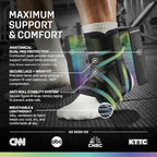 MODVEL Slim Lace Up Ankle Brace, Adjustable Ankle Braces for Men, Ankle Brace for Women, Ankle Support for Women – Figure 8 Ankle Brace Strapping with Soft Pads for Sprained Joint Stability Ankle Wrap