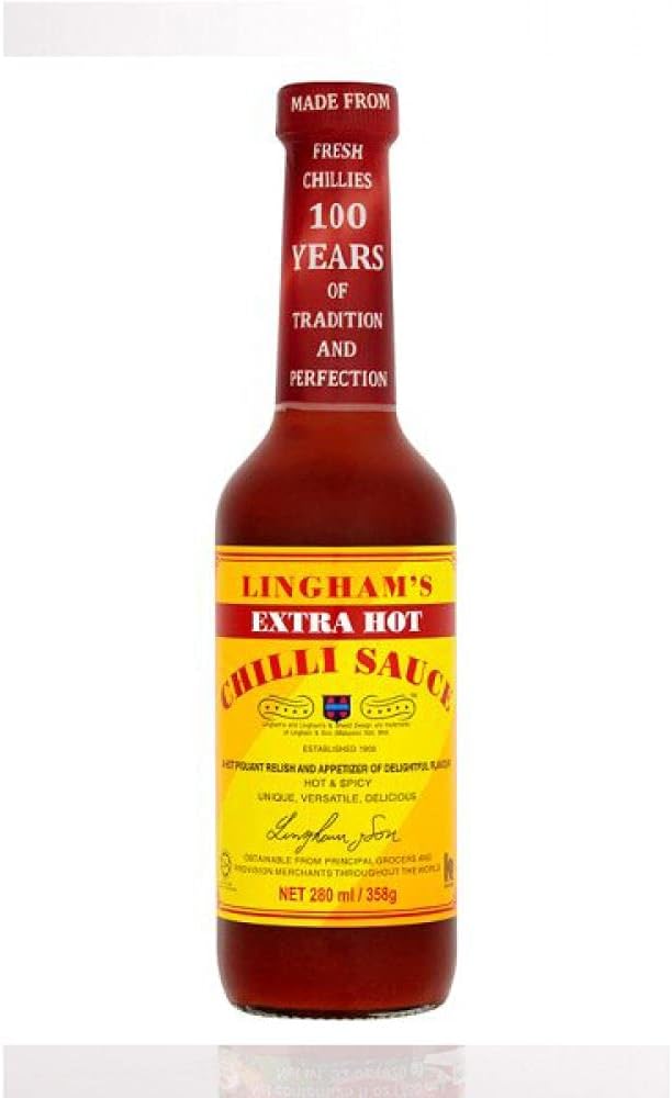 Lingham - Extra Hot Chilli Sauce 358g - (pack of 3)