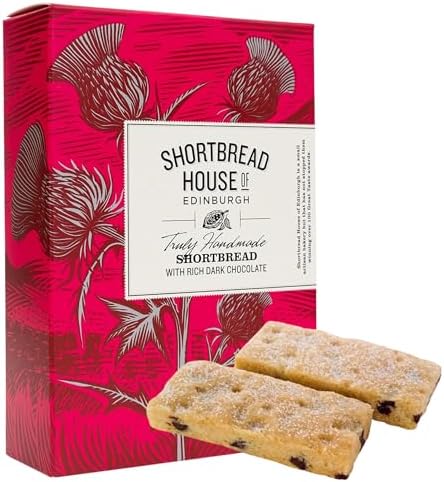 Shortbread House of Edinburgh Truly Handmade Shortbread Fingers with Rich Dark Chocolate, 6oz Box (Pack of 3)