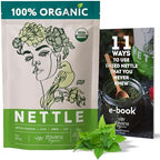 Zhivana Organics Nettle Tea – Nettle Leaf Organic, Nettle Tea Loose Leaf, Stinging Nettles Loose Leaf Organic, Ortiga Verde Organica - Dried Herbs for Medicinal Use - 8oz