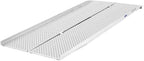 6' Wheelchair Ramp, Lightweight (27.5 lb), Folding, Portable, Non-Slip Punch Plate, for Scooter, Walker, Rollator, 800 lb Capacity, Silver Spring