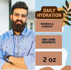 Made in USA Beard Balm for Men-Sandalwood & Patchouli Scent-Mustache Wax Conditioner and Moisturizer-Rich Nutrients Beeswax, Jojoba, Coconut Oil & Pinon Pine Resin-Beard Wax for Men for Grooming 2 0Z