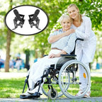 Hariendny Heavy Duty Wheelchair Brakes, Wheel Locks, Universal Brake Replacement Parts for 7/8" Tubing, Side Mount Bolt on Style (1 Pair)