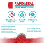 Wound Gel Single Use Packets 10ct | Stops Bleeding in Seconds | for Minor Cuts & Scrapes. Packets for Easy Storage and Restocking for Emergency First Aid Supplies