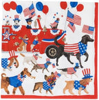 Caspari Join The Parade Luncheon Napkins - 20 Luncheon Napkins per Pack