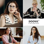 DOOViC 4 Pack Computer Reading Glasses for Women Blue Light Blocking Spring Hinge Stylish Readers for Women