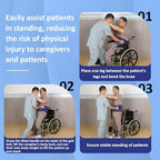 Gait Belt for Seniors Transfer Belt Quick Release Buckle, Padded Handles Lift Assist Device for Elderly, PhysicaTherapy Strap,Safety Belt for Elderly(Extra Large)