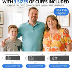VOLUETH Blood Pressure Monitor for Home Use - 3 Size Cuffs, Small 6"-10", Medium/Large 9"-17" and Extra Large 13"-24", HSA FSA Eligible Items/Perfect for Family Health Monitoring