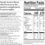 King Arthur Baking Company Crisp & Airy Focaccia Mix Kit 18.4 oz.,Baking Mix - Ready in 1 hour,(Pack of 2)