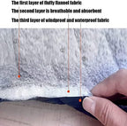 Winter Windproof Wheelchair Blanket Leg Warmer Cover Fleece Lining Comfortable Aldult Lower Body Keep Warm Cover for Wheelchair and Mobility Scooter