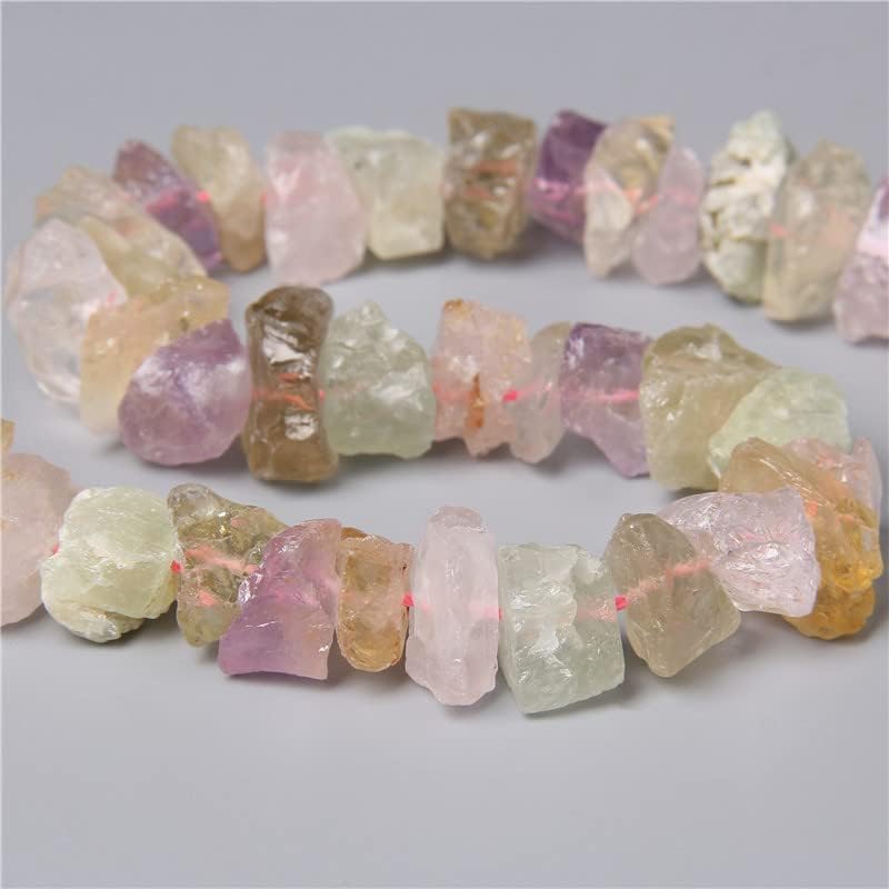 10-13mm Natural Irregular Freeform Raw Mixed Quartz Stone Nugget Beads Reiki Crystal Healing Minerals Quartz Bead DIY Jewelry Making