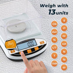 Bonvoisin Analytical Balance 200 gram x 0.001g High Precision Lab Scale Accurate Scientific Laboratory Electronic Scale 1 Milligram Digital Jewelry Weighing Scale with Windshield (200g, 0.001g)