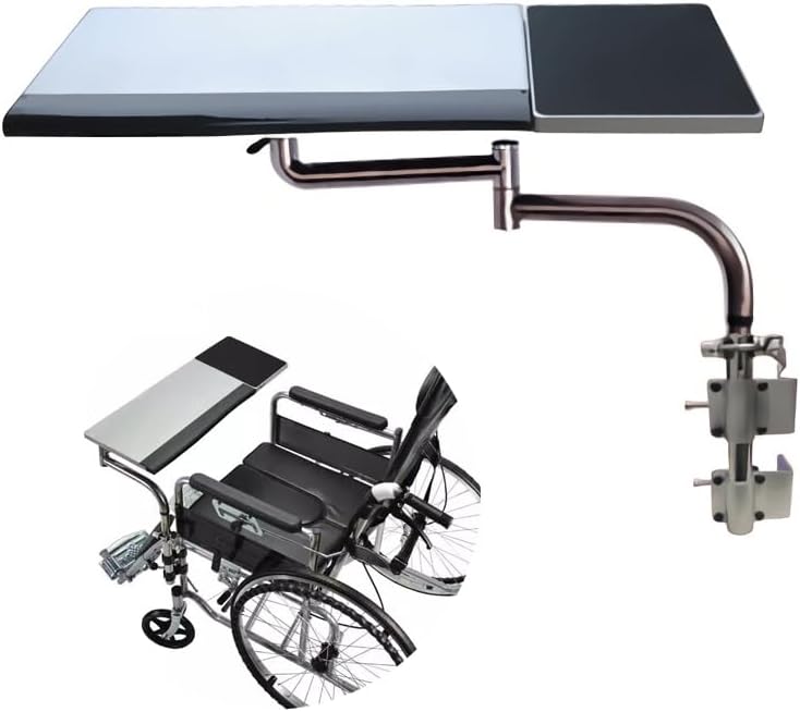 Universal Wheelchair Lap Tray Table - Ideal for Writing, Reading, Eating - Portable Desk with Adjustable for Manual/Electric Wheelchairs
