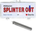 Splinter Out Splinter Remover 10 Count (Pack of 1) | Fast, Painless Splinter Removal | Essential First Aid for Home, Work, Travel & Camping | Ideal for Hiking, Woodworking, Gardening & Outdoors
