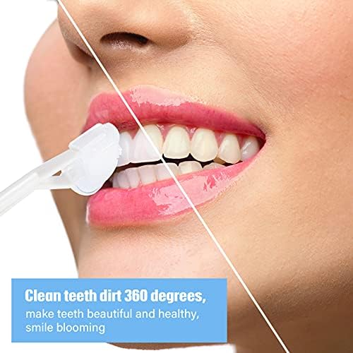 Boao 4 Pieces Toothbrush 3 Sided 7.1 Inch Autism Sensory Toothbrush 360 Degree Cleaning Travel Brush Complete Teeth Angle Clean Tooth(Pink, Blue, Orange, Purple)