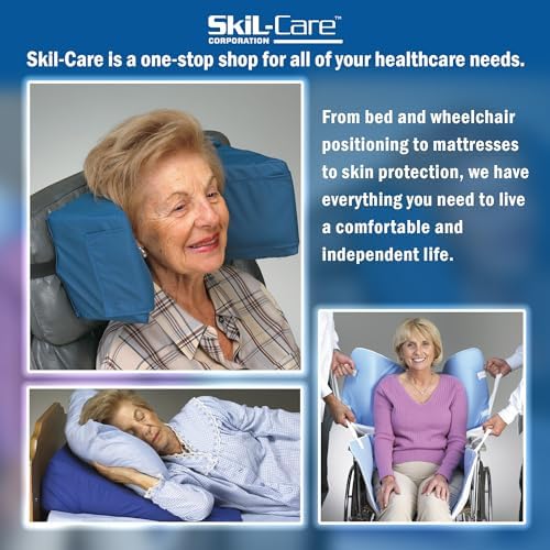 Skil-Care Geri-Sleeves Arm Protector, Light Tone, Large/Bariatric, 20" Length, Blue Stripe, Breathable Cotton-Lycra Blend, Thumbhole Design, Reusable and Launderable, 503357