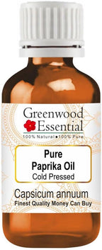 Greenwood Essential Pure Paprika Oil (Capsicum annuum) Cold Pressed 50ml (1.69 oz)