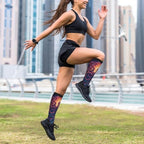 Compression Socks Knee High Circulation Support Socks For Women Men Athletic Running Work Hiking Cycling Travel