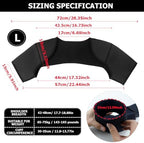 FERCAISH Double Shoulder Brace, Breathable Sports Protective Gear for Chronic Tendinitis Pain Relief, Shoulder Strap Brace for Sleeping Outdoor Lifting Sports (Size L)