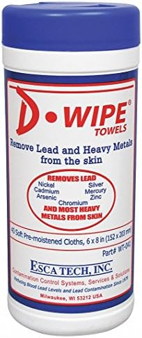 ESCA TECH INC D-Lead Lead Remover Wipes, 40 Count, Canister
