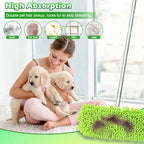 4PCS XL Dust Mop Pads Compatible with Swiffer XL Sweeper,X-Large Reusable Dry Sweeping Cloths for Swiffer,XL Wet Pads Refills & XL Washable Wet Mopping Cloths for Hardwood Floor/Tile/Marble Cleaning