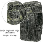 Sportmusies Natural Green Tourmaline Crystal Cluster Specimen Collection, Irregular-Shaped Raw Stone Decoration for Home Office Healing Reiki, 0.22-0.44 lb
