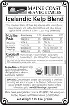 Kelp Powder "Icelandic Kelp Blend" - Organic - 1 LB