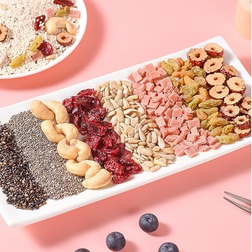 Lotus Root Powder Mix Chinese Soup,Chia Seeds And Nuts Brewing Lotus Root Starch,Sweet Snacks,low Calorie Healthy Instant Breakfast(17oz)