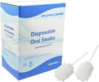 Oral Mouth Swabs Sponge- Untreated and Unflavored for Baby & Elderly Oral Cleaning White 150 Counts