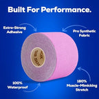 SB SOX Pro Kinesiology Tape – Professional Grade Athletic Tape Lasts 5-7 Days – Strong Waterproof Sports Tape for Athletes, Swimming, Crossfit – Synthetic Latex-Free Performance Tape (Purple - Uncut)
