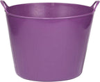 Little Giant® Poly/Rubber FlexTub Bucket | Ultra Durable & Versatile Farm Tub | Plastic Synthetic Gardening Tub (1, Purple)