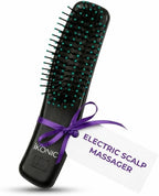IKONIC 3-in-1 Electric Scalp Massager for Hair Growth -Vibrating Head Massager Brush for Stimulation and Circulation, Use as Exfoliator, Scrub, Massager, Hair Detangle, Massage Gift for Men and Women