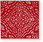 Caspari Annika Paper Linen Dinner Napkins in Red - 12 Per Package, 2 Packs