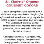 St. Claire's Organic Gourmet Hot Cocoa, (Mandarin, 12 Ounce Bag, 20 servings) | Allergen-Free, Vegan, GMO-Free, Gluten-Free | Made in our Allergen-Free facility