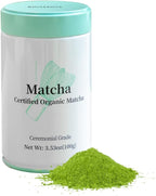 MatchAdmire Ceremonial Grade Matcha Powder, Organic Green Tea Powder, Rich Flavor,100% Vegan with No Fillers, Radiation-Free, 3.53oz Tin