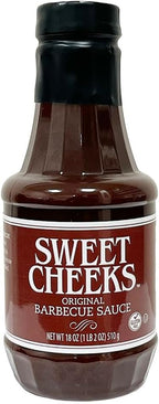Sweet Cheeks Original Barbecue Sauce, 18 oz – Rich, Bold BBQ Flavor with Molasses & Real Sugar – Gluten-Free & Certified Kosher – Perfect for Grilling, Marinades, Glazes & Dipping – Great on Ribs, Chicken, Pork, Burgers, Wings & More (Pack of 1)