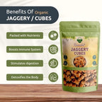 Danodia Foods Organic Jaggery Cubes 1 lb (450g), Pure & Natural, No Additives Sweetener, Vegan & Gluten-Free, Nutrient-Rich Alternative to Refined Sugar for Tea & Coffee, Indian Origin