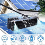 Electric Solar Photovoltaic Panel Cleaning, Solar Panel Cleaning Kit with Extension Pole, Professional Long Reach Soft Brush for Solar Panel Cleaning Rotary Photovoltaic Cleaning 5.5m/18ft