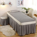 Generic Elastic Cover for Massage Bed with Breath Hole, Salon Sheet, Grey