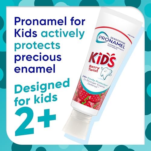 Sensodyne Pronamel Kids Toothpaste, Fluoride Anticavity Toothpaste, Cavity and Enamel Protection, for Ages 2+, Berry Twist Flavored, 4 oz (2 Pack)